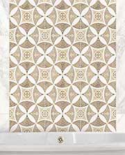 Decor wall tiles with arabesque pattern