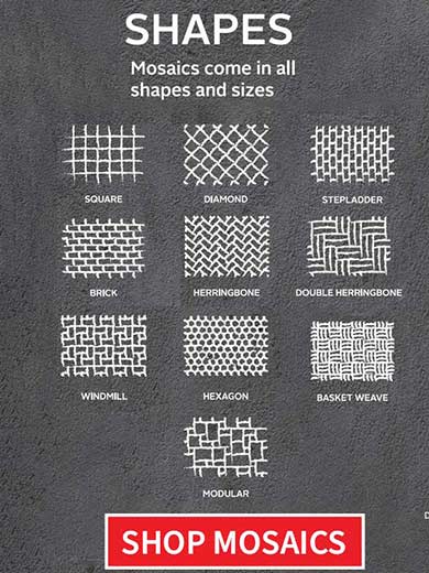 Diagram of mosaic tile shapes
