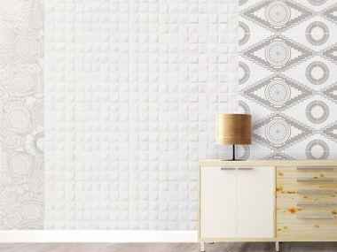 Makhetha Ivory Satin Ceramic Wall Tile - 300 x 600mm