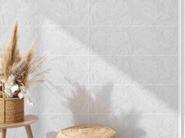 Delicious Monster White Satin Ceramic Wall Tile - 800 x 265mm