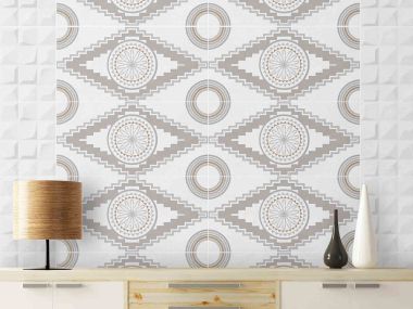 Makhetha Feature Satin Ceramic Wall Tile - 300 x 600mm
