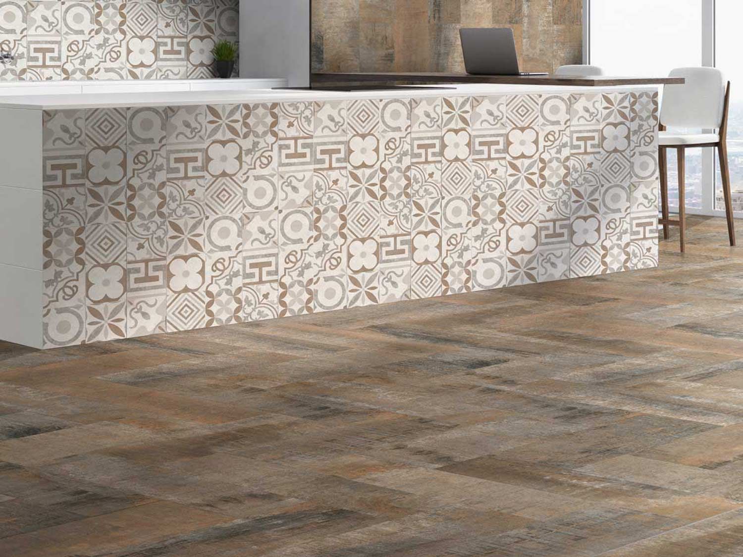 Franschoek Brown Matt Ceramic Floor Tile 600 X 200mm
