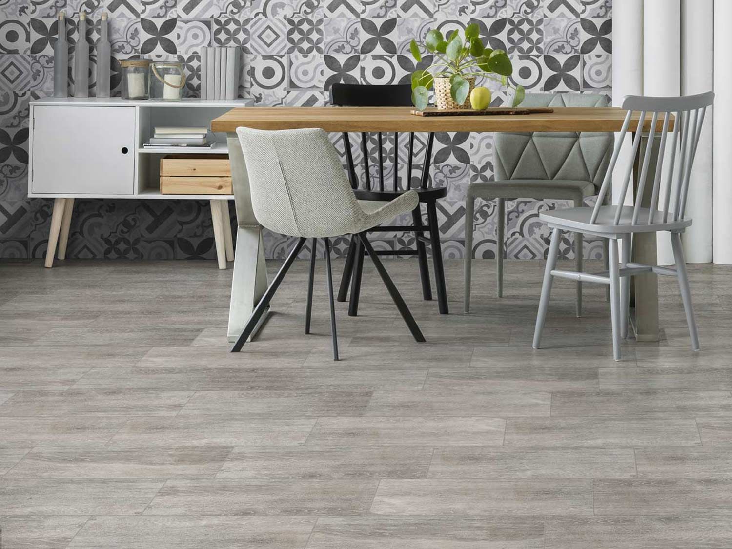Houtbay Grey Matt Ceramic Floor Tile 600 X 200mm