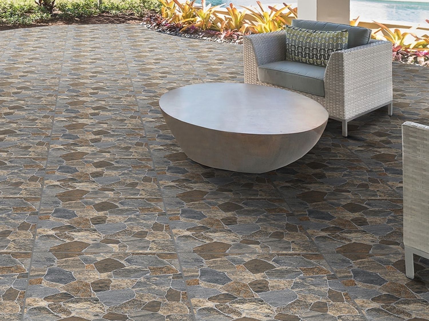 Voltera Rust Slip Resistant Ceramic, Slip Resistant Floor Tiles