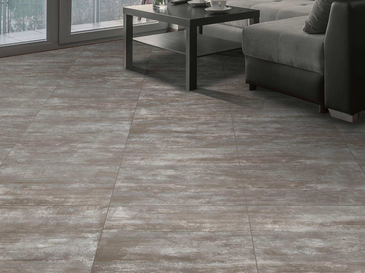 Rio Grande Grey Matt Ceramic Floor Tile 600 X 600mm