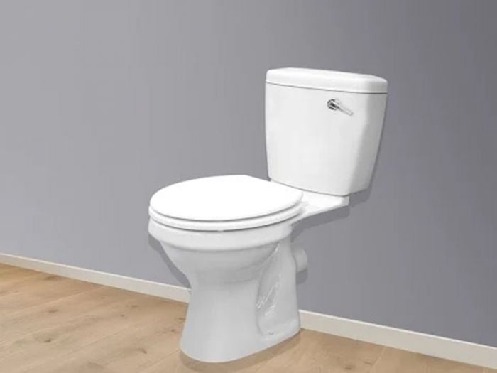 Astina White Front Flush Toilet Suite