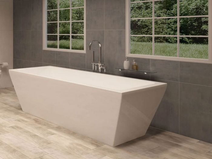 Crystal White Freestanding Bath - 1680 x 785mm