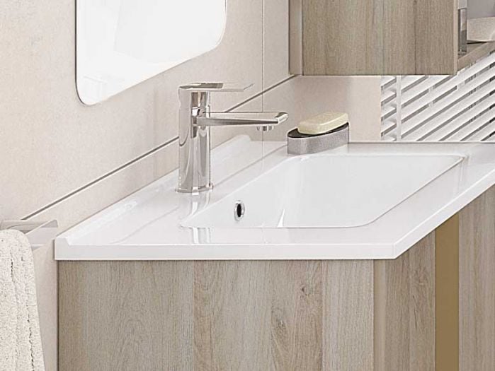Calig White Drop In Basin - 450 x 600 x 180mm (Excl. Cabinet)