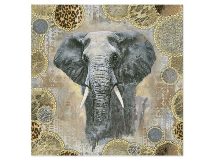 Big 5 - Elephant Matt Finish Ceramic  Floor Spotter - 420X420mm