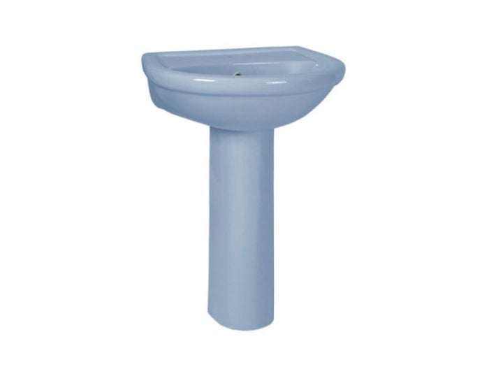 Coral Blue Wall Mounted Basin - 570 x 465mm