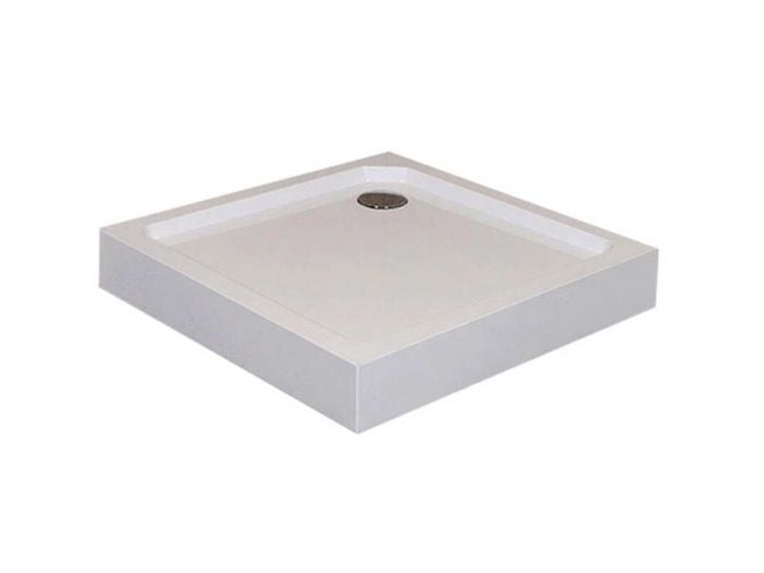 CrystalTech Square ABS Shower Tray incl Waste - CT6009T - 900 x 900 x 140mm