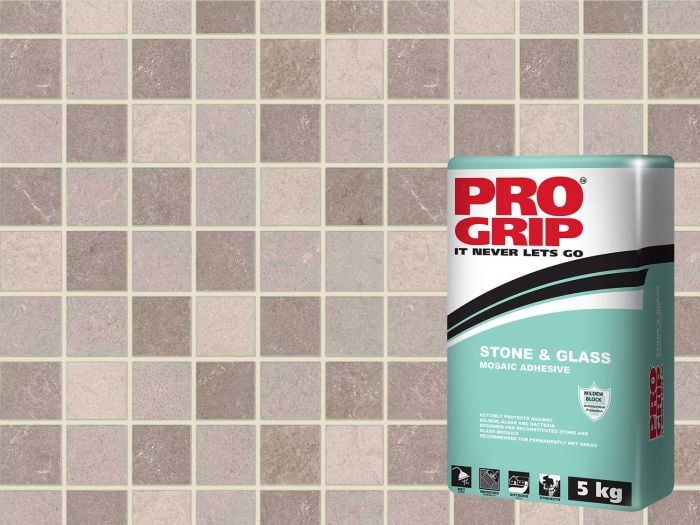 Pro Grip Oatmeal Mosaic Adhesive & Grout - 5 Kg