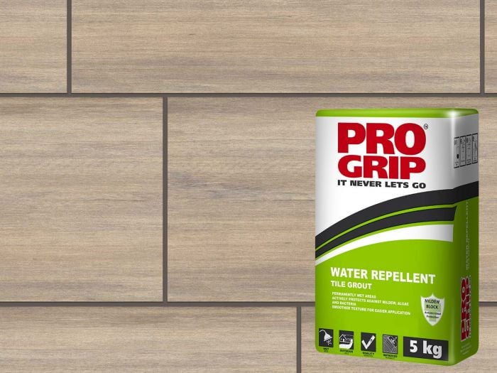 Pro Grip Dove Grey Water Repellent Tile Grout - 5 Kg