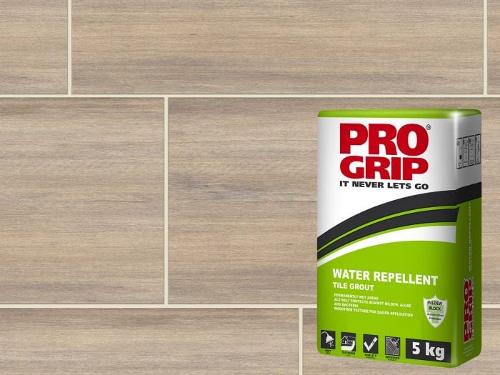 Pro Grip Oatmeal Water Repellent Tile Grout - 5 Kg