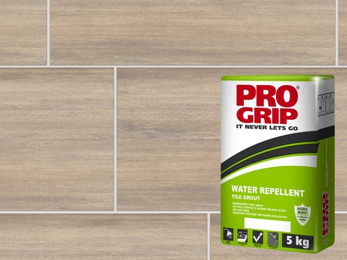 Pro Grip Cloud Grey Water Repellent Tile Grout - 5 Kg