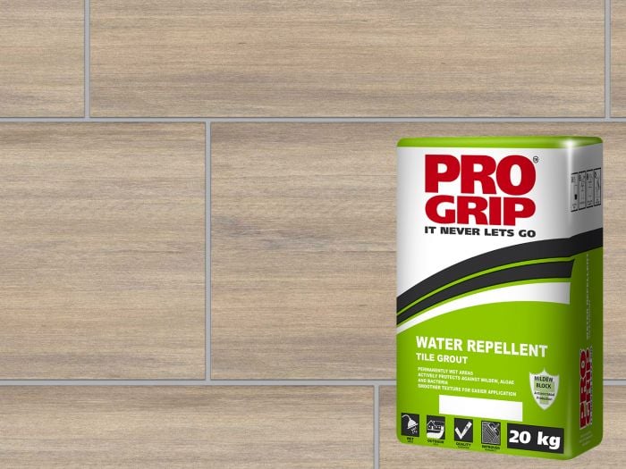Pro Grip Water Repellent Light Grey Grout - 20kg