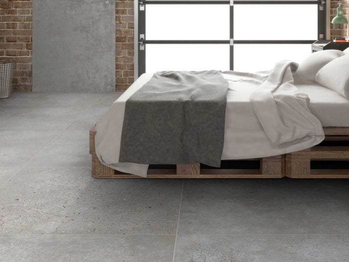 Infinity Grey EcoTec Rectified Slip Resistant Porcelain Floor Tile - 790 x 790mm