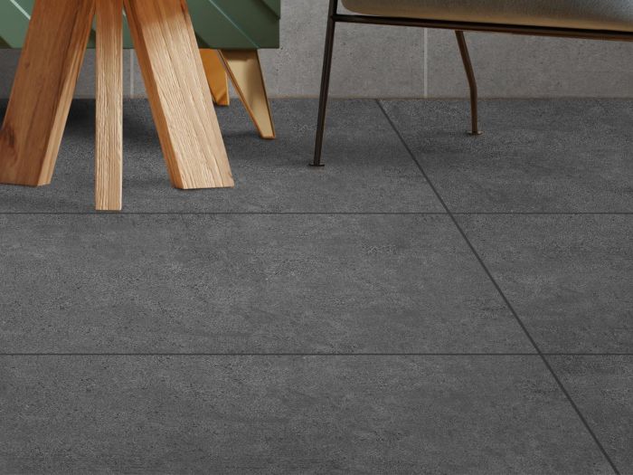 Mastery Charcoal EcoTec Matt Glazed Porcelain Floor Tile - 1200 x 600mm