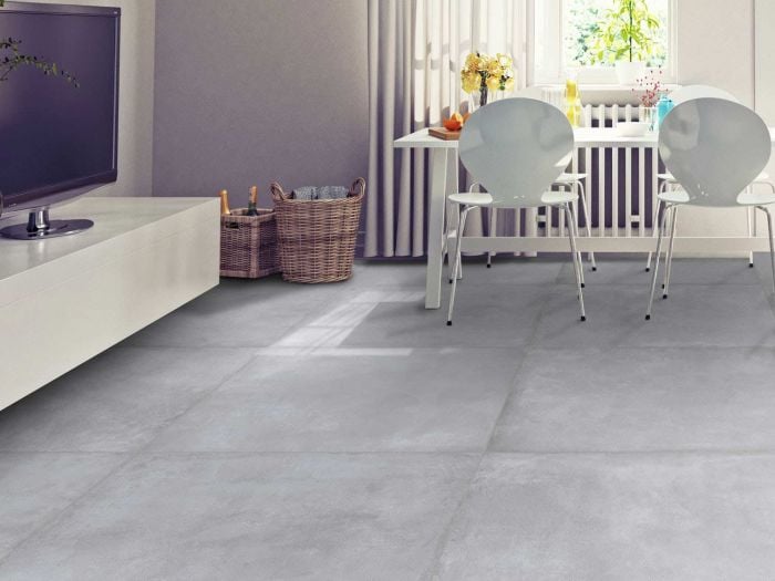 Skyline Grey Matt Glazed Porcelain Floor Tile - 800 x 800mm