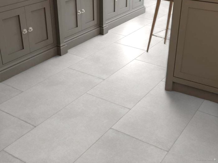 Limestone Grey EcoTec Matt Glazed Porcelain Floor Tile - 900 x 450mm