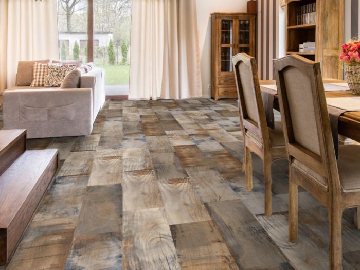 Origins Timberland Blend Brown EcoTec Matt Porcelain Floor Tile - 710 x 280mm