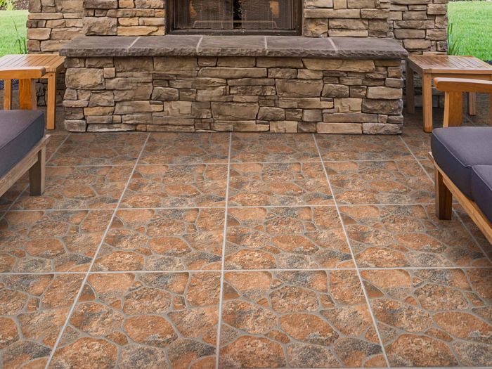 Wonder Stone Slip Resistant Ceramic Floor Tile - 430 x 430mm
