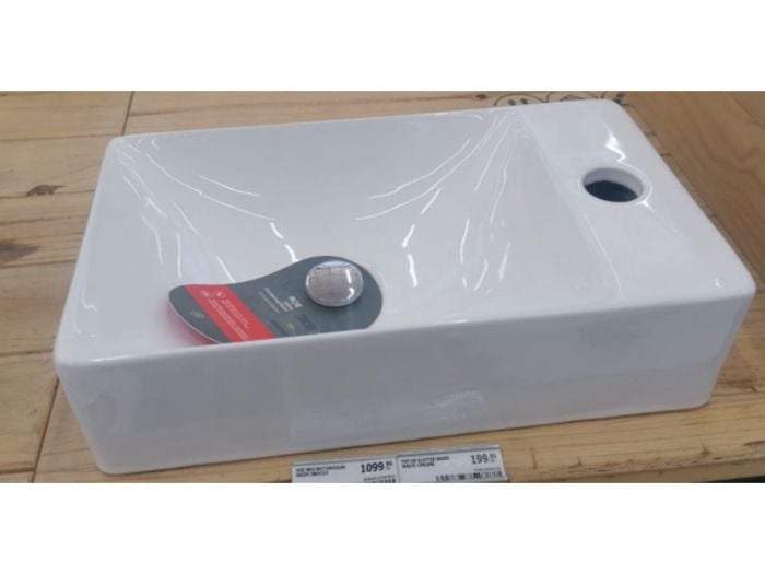 Roe White Counter Top Basin - 380 x 215mm