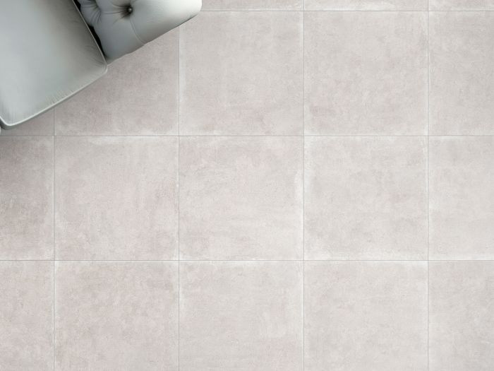 Dover Grey EcoTec Rectified Matt Hard Body Ceramic Floor Tile - 600 x 600mm
