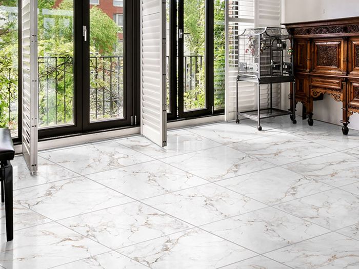 Regina Carrara EcoTec Rectified Matt Hard Body Ceramic Floor Tile - 600 x 600mm