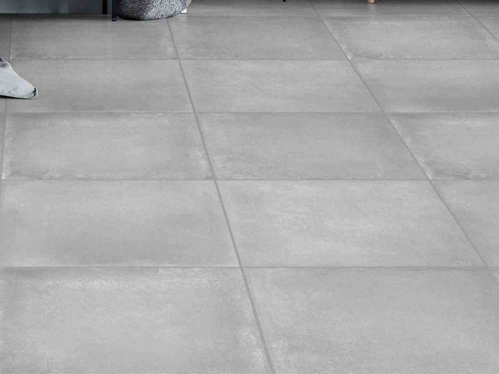 Star Mid Grey EcoTec Rectified Matt Hard Body Ceramic Floor Tile - 600 x 600mm