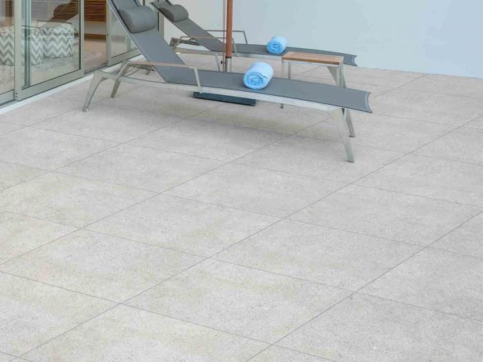 Sutherland Grey EcoTec Rectified Slip Resistant Hard Body Ceramic Floor Tile - 600 x 600mm
