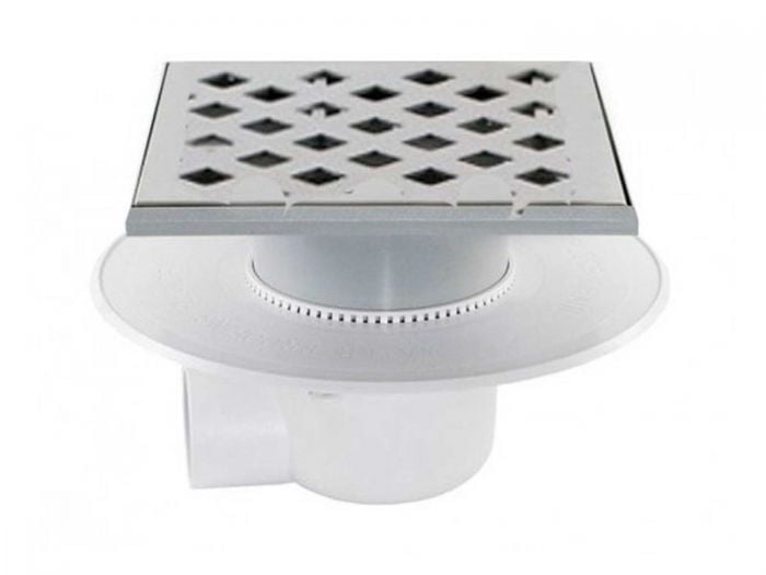 ITD Lola Small Shower Drain With Stainless Steel Grid
