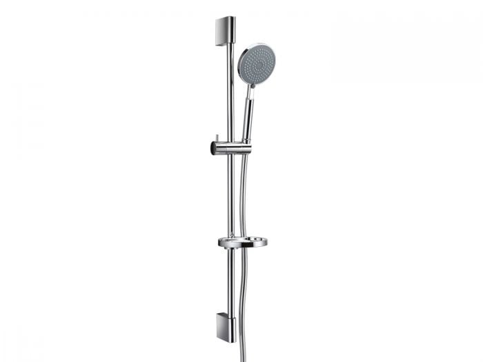 ITD Chrome Sliding Rail With 2 Function Handshower And Soap Dish