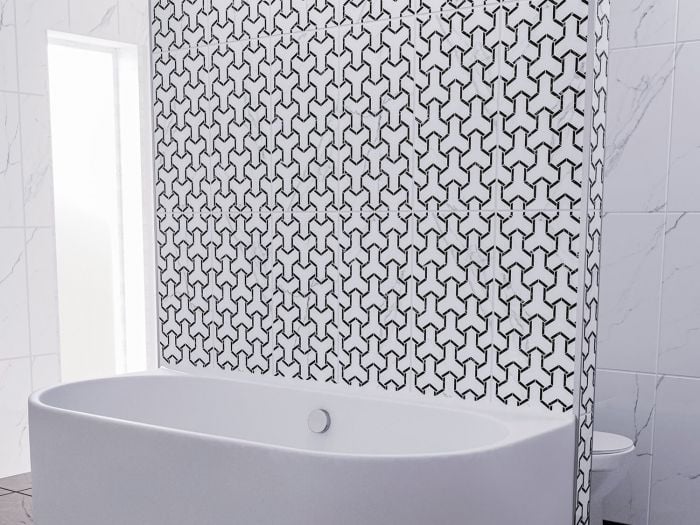 Domus Feature Shiny Ceramic Wall Tile - 300 x 600mm