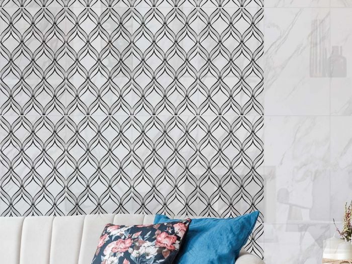 Juniper Feature Shiny Ceramic Wall Tile - 250 x 400mm