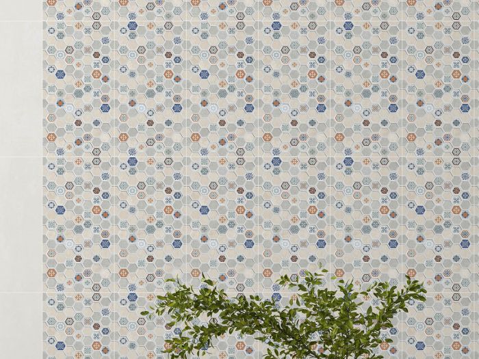 Provence Beige Feature Matt Ceramic Wall Tile - 600 x 300mm
