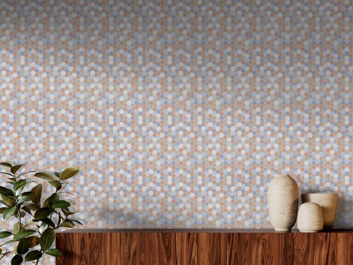 Primavera Feature Matt Ceramic Wall Tile - 600 x 300mm