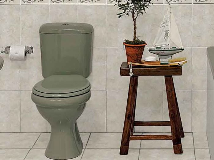 Coral Avo Dual Top Flush Toilet Suite - Excl. Seat